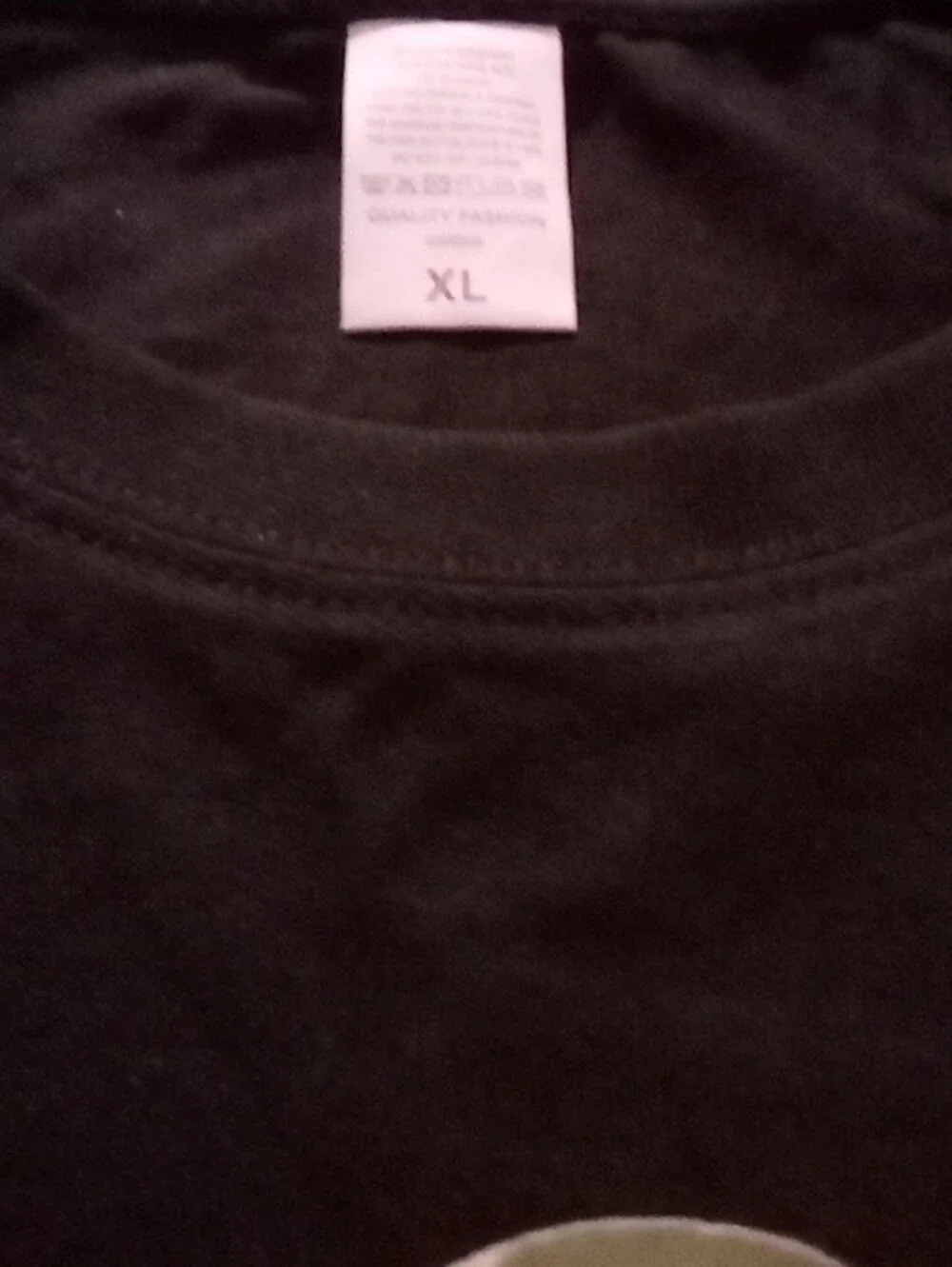 True Religion Black Tee with Camo Graphic